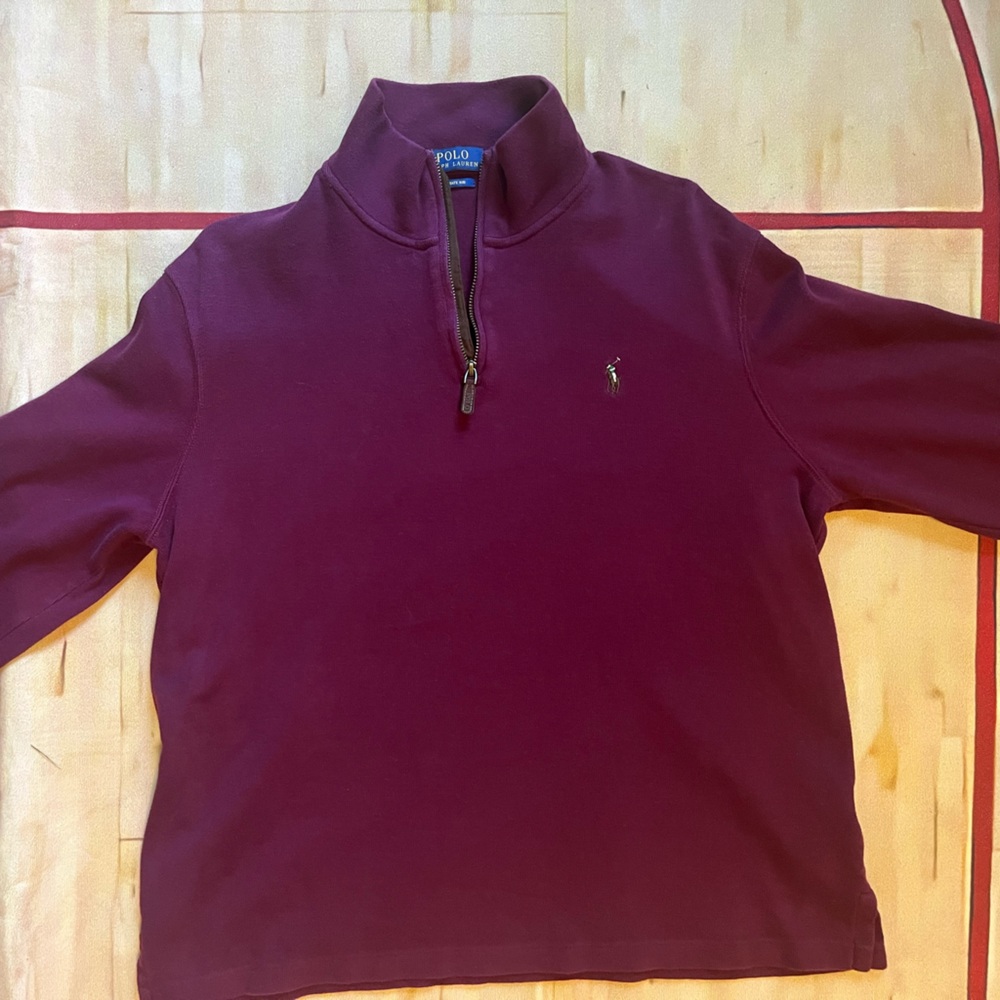 Polo Ralph Lauren Luxury Jersey “Estate Rib” Quarter Zip Adult L